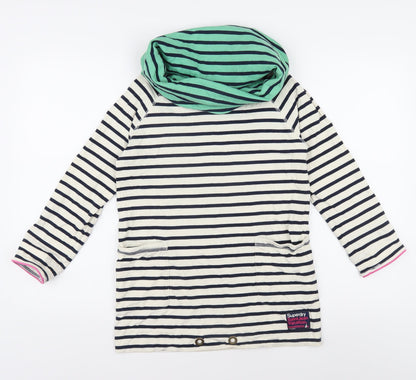 Womens UK Size XS Superdry Multicoloured Tunic Jumper