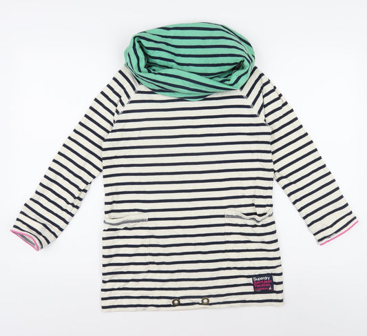 Womens UK Size XS Superdry Multicoloured Tunic Jumper