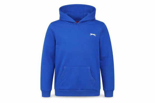 Slazenger Boys Blue Pullover Hoodie 11-12, Lightweight, Casual