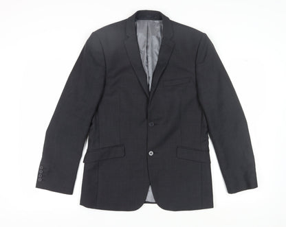 Mens UK Size 38 Tom English Regular Black Suit Jacket