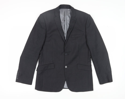 Mens UK Size 38 Tom English Regular Black Suit Jacket