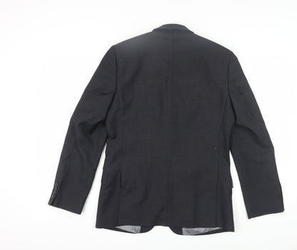 Mens UK Size 38 Tom English Regular Black Suit Jacket