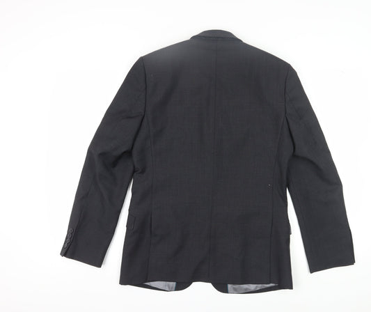 Mens UK Size 38 Tom English Regular Black Suit Jacket