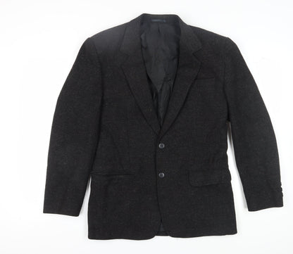 Classic Man Collection Men's Black Wool Blazer Size 38