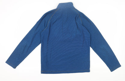 Mens UK Size M Regatta Blue 1/4 Zip Sweatshirt