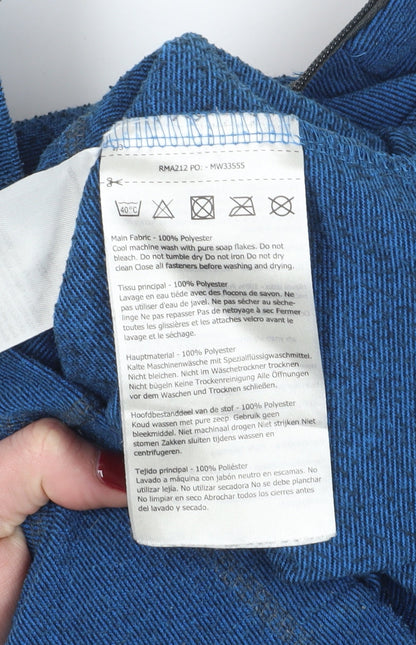 Mens UK Size M Regatta Blue 1/4 Zip Sweatshirt