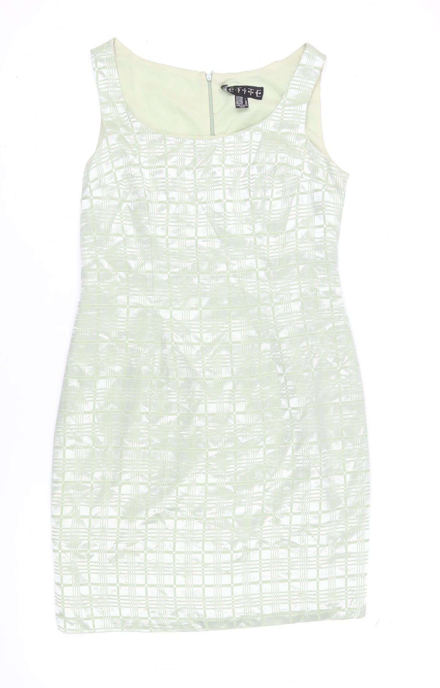 SOPHISTICATE Women's Green Sheath Dress Size 10