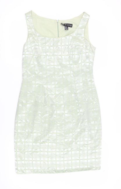 SOPHISTICATE Women's Green Sheath Dress Size 10