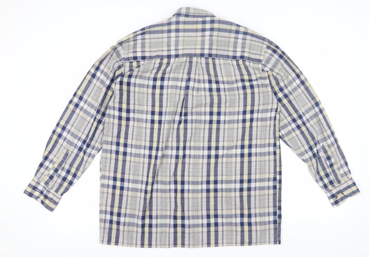 Damart Unisex Multicoloured Plaid Button-Up Shirt - Size 14