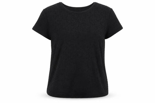 Womens UK Size L Talbots Black Jersey T-Shirt