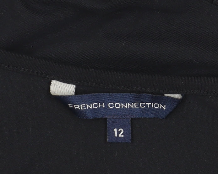 French Connection Women's Black Shift Dress, Size 12