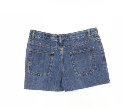Cat & Jack Teen Blue Denim Cut-Off Shorts Size 14 Husky