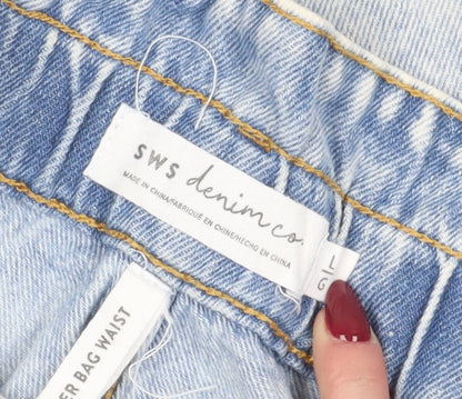 SWS Denim Co Women's Blue Paperbag Denim Shorts L