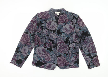 Dressbarn Women’s Purple Floral Suit Jacket M
