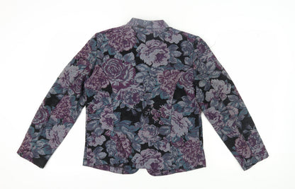Dressbarn Women’s Purple Floral Suit Jacket M
