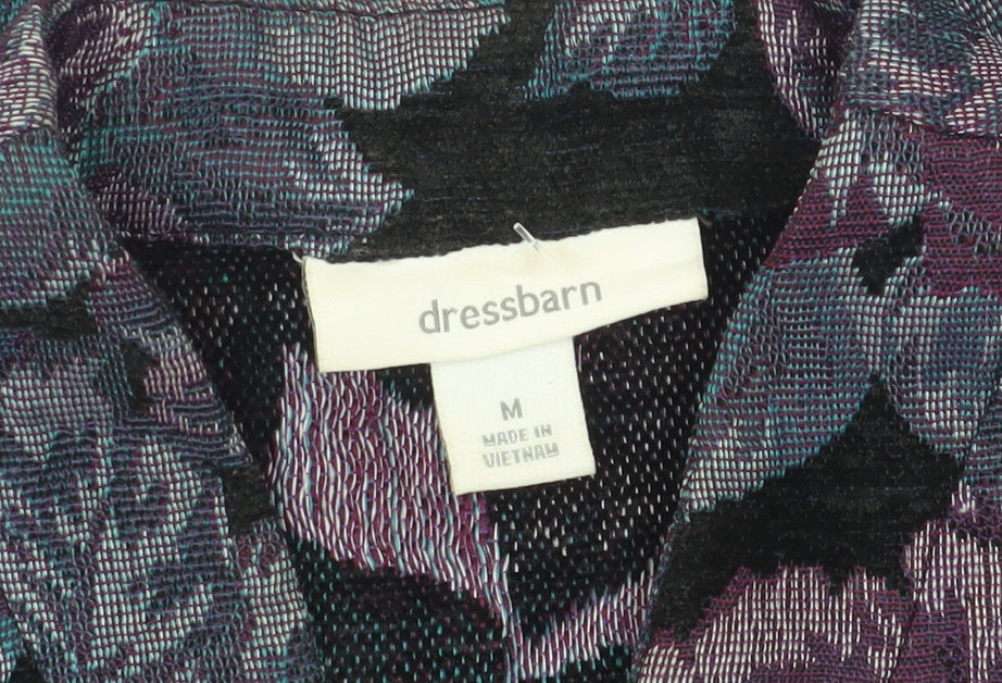 Dressbarn Women’s Purple Floral Suit Jacket M