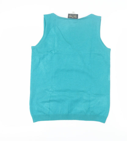 Womens UK Size S Bob Mackie Blue  Tank