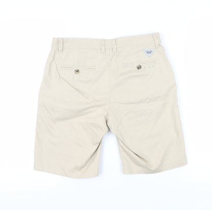 Columbia Men's Beige Chino Shorts, M, Outdoor Style