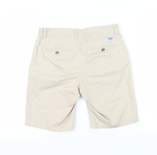 Columbia Men's Beige Chino Shorts, M, Outdoor Style