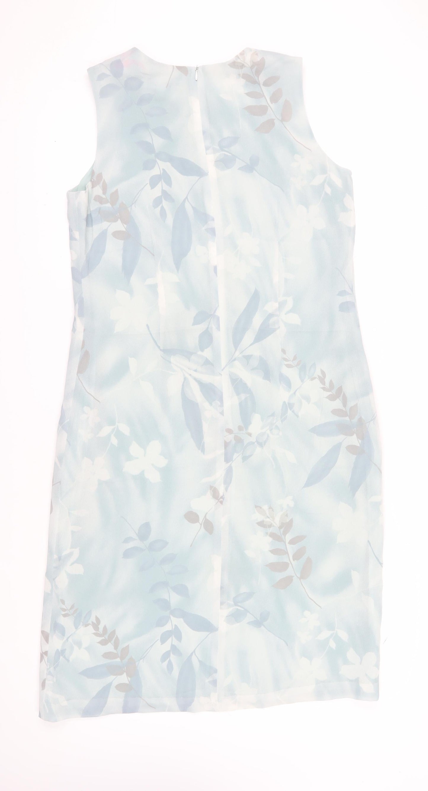Josephine Chaus Women's Blue Floral Shift Dress 14