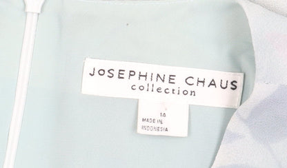 Josephine Chaus Women's Blue Floral Shift Dress 14