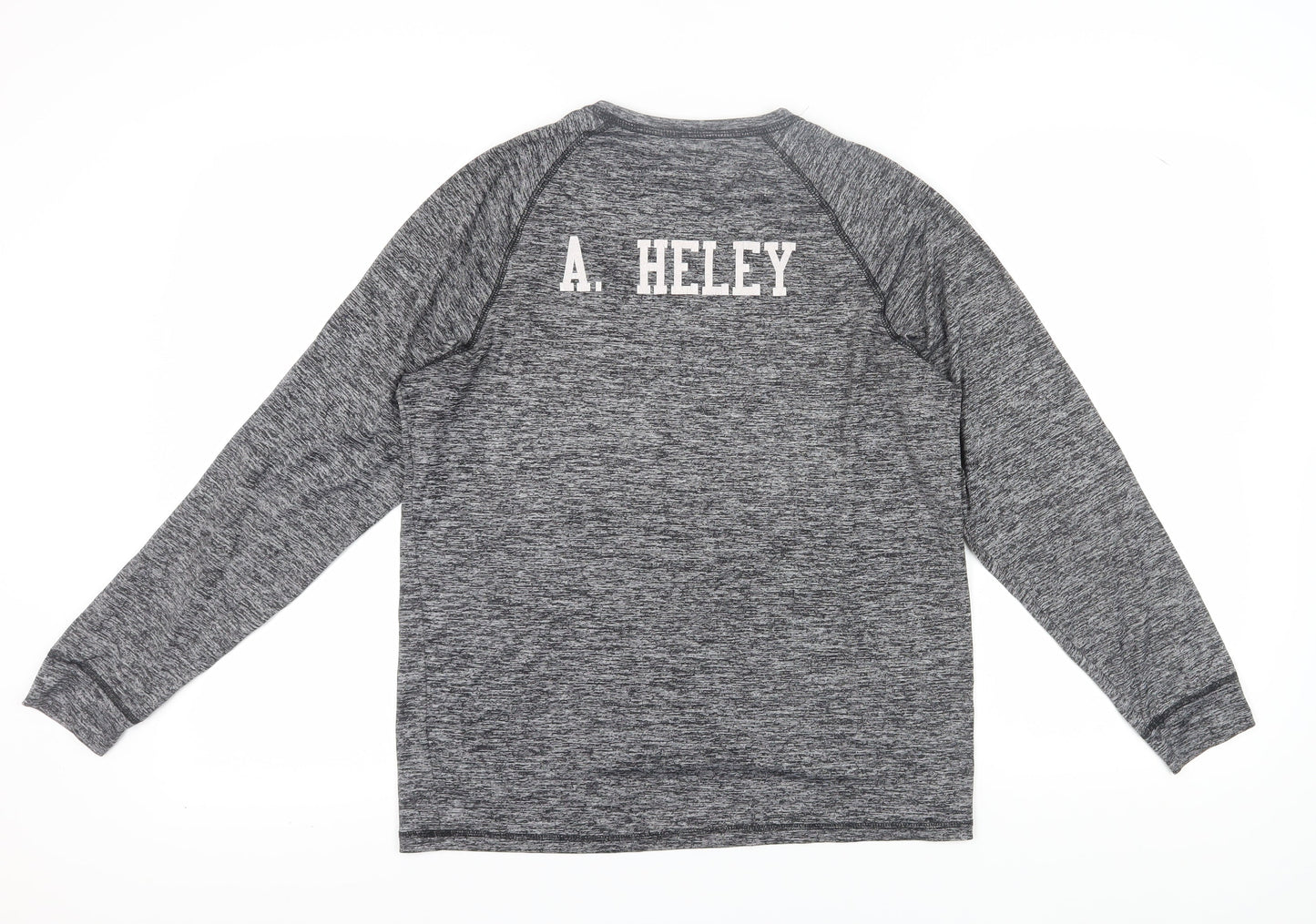 Holloway Men's Grey Long Sleeve T-Shirt M