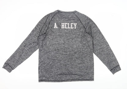 Holloway Men's Grey Long Sleeve T-Shirt M