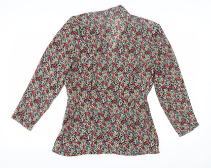 Francine Browner Women's Floral Tunic Blouse M Multicoloured