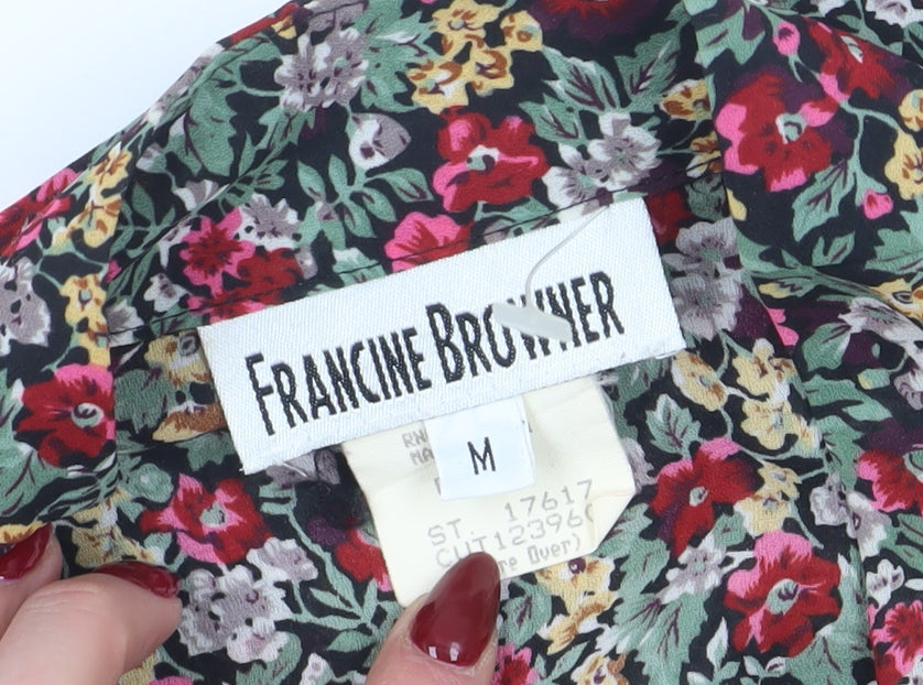 Francine Browner Women's Floral Tunic Blouse M Multicoloured