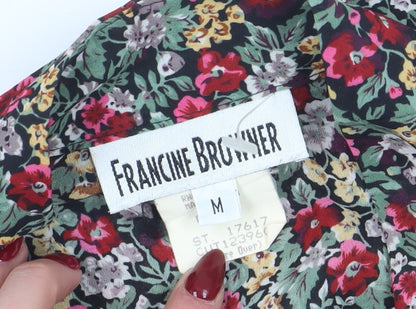 Francine Browner Women's Floral Tunic Blouse M Multicoloured