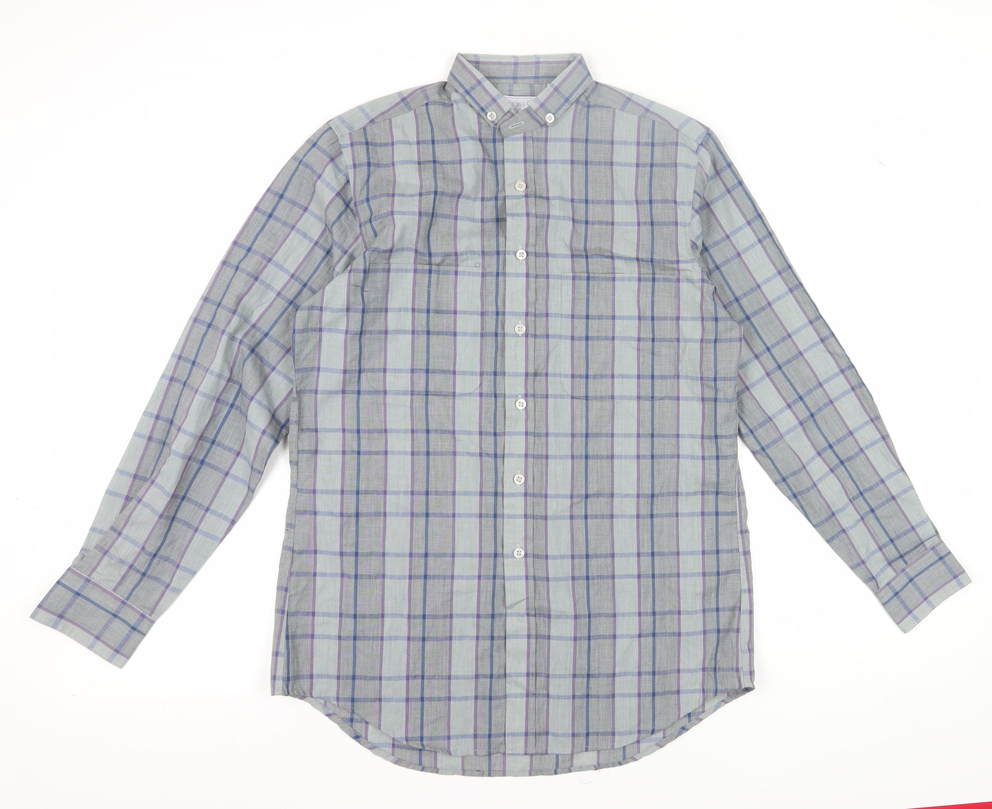 Shore Club Men's Multicoloured Plaid Shirt Small