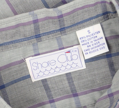 Shore Club Men's Multicoloured Plaid Shirt Small