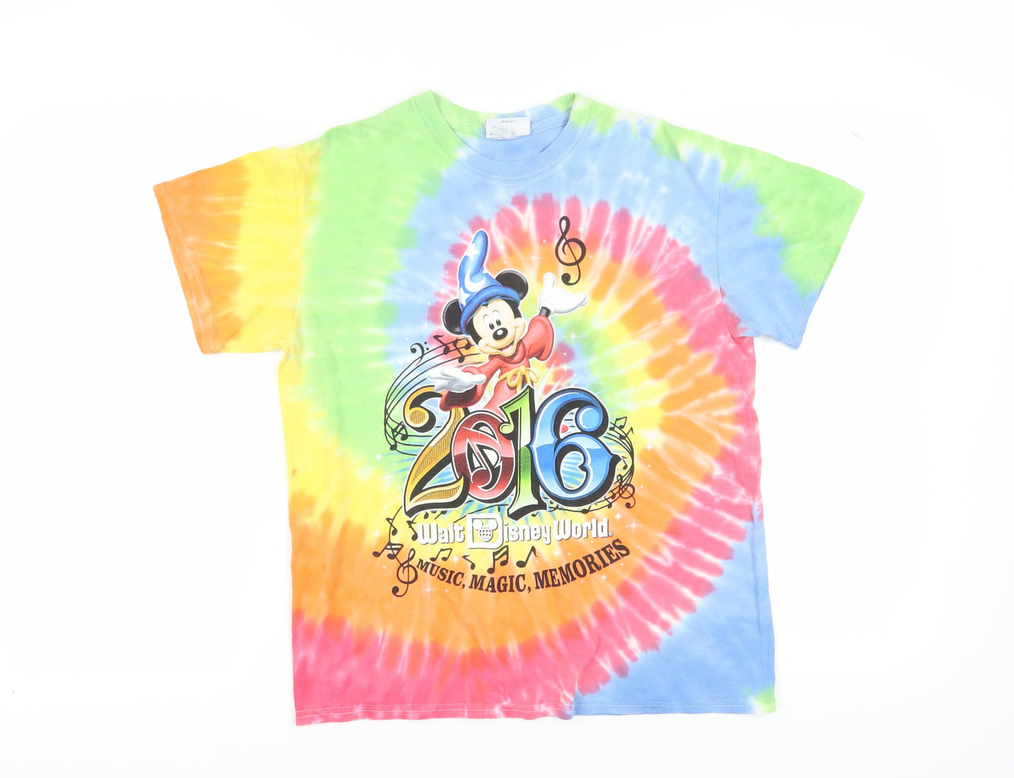 Unisex Adults UK Size M Disney Multicoloured Basic T-Shirt