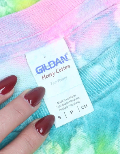 Unisex Adults UK Size S Gildan Multicoloured Jersey T-Shirt