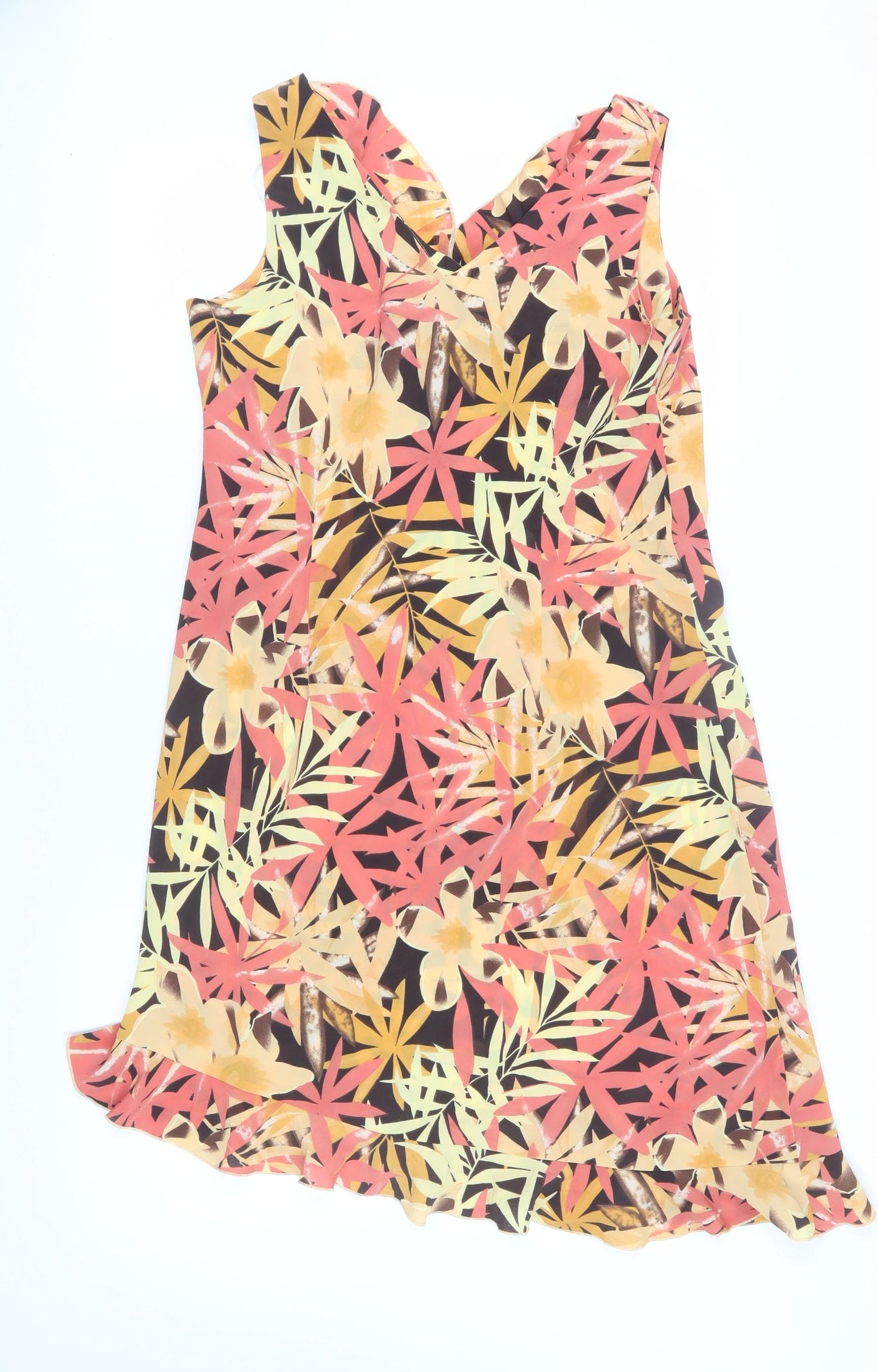 Jessica Women's Multicoloured Floral Dress, Size 10, Sleeveless