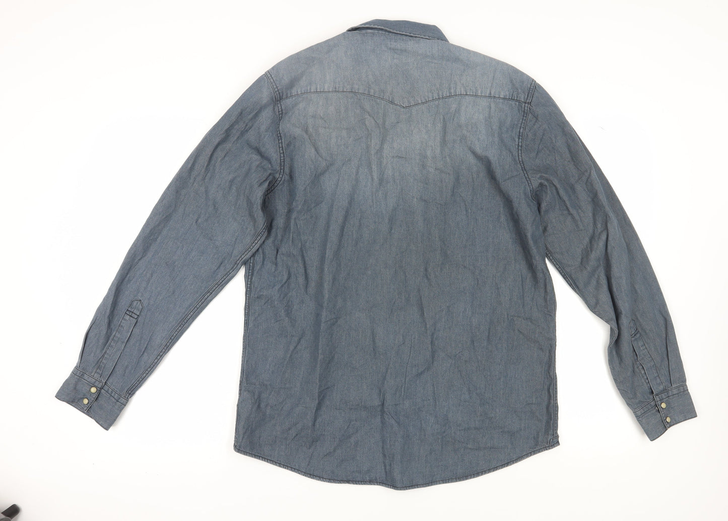 The 1964 Denim Company Men's Grey Denim Shirt L