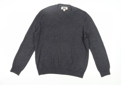 Joseph Abboud Men's Grey Wool Pullover Jumper L