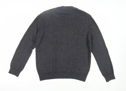 Joseph Abboud Men's Grey Wool Pullover Jumper L