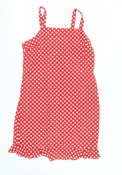 Tickets Women's Red Polka Dot Sleeveless Slip Dress