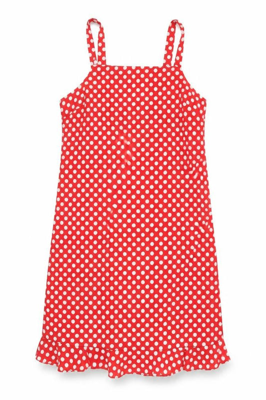 Tickets Women's Red Polka Dot Sleeveless Slip Dress