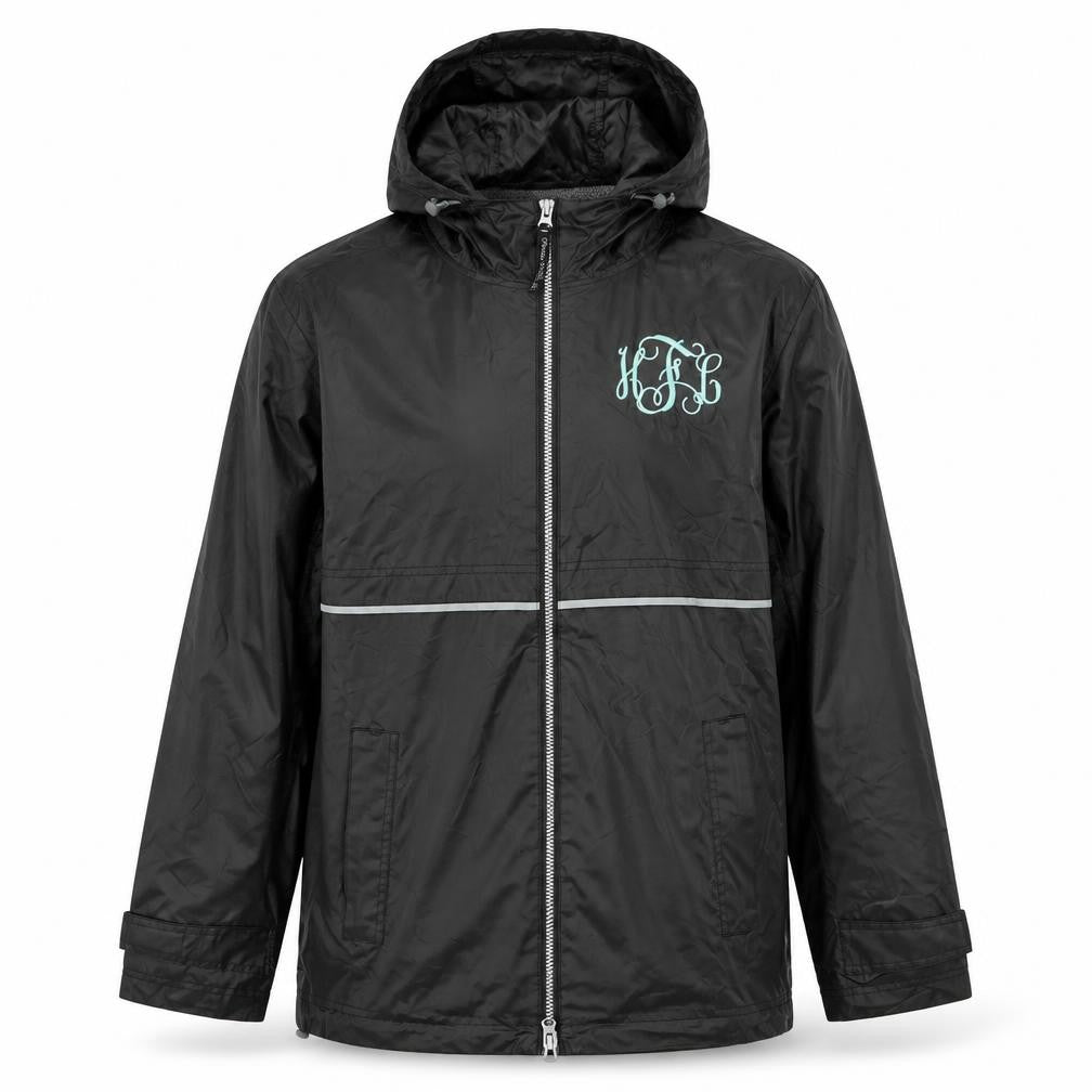 Unisex Adults UK Size M Charles River Apparel Black Rain Coat