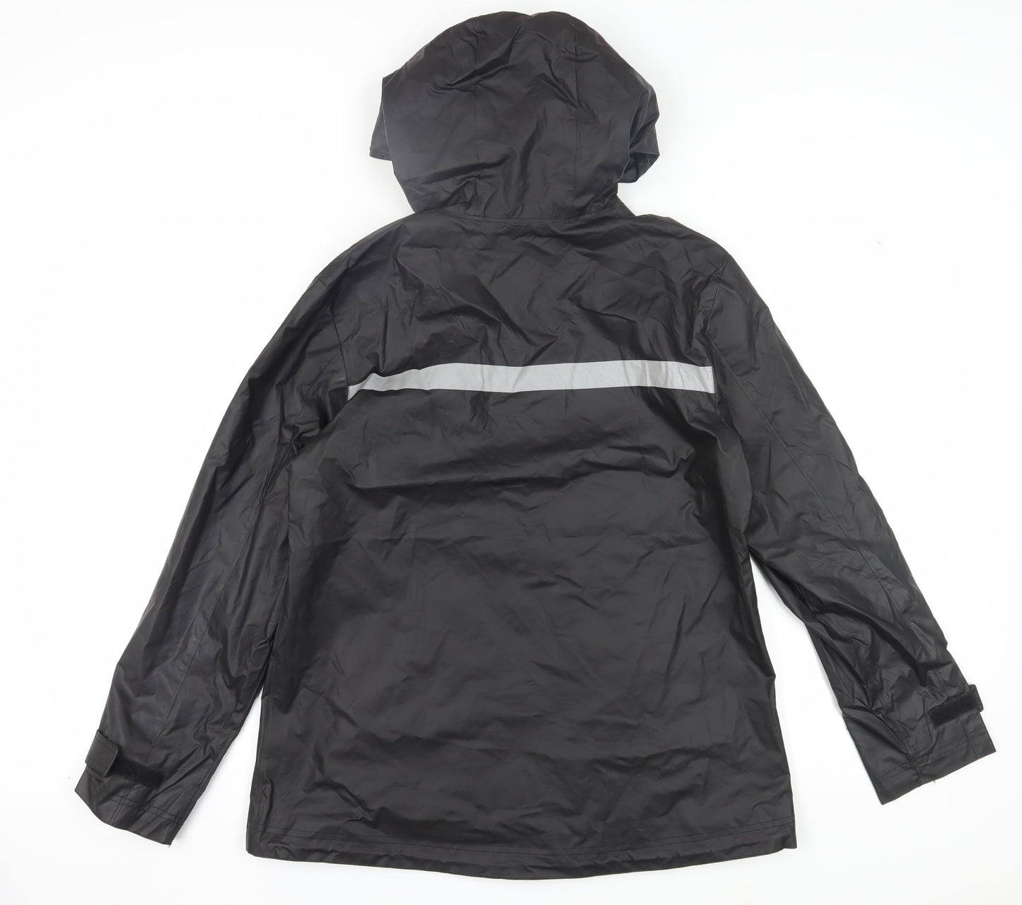 Unisex Adults UK Size M Charles River Apparel Black Rain Coat