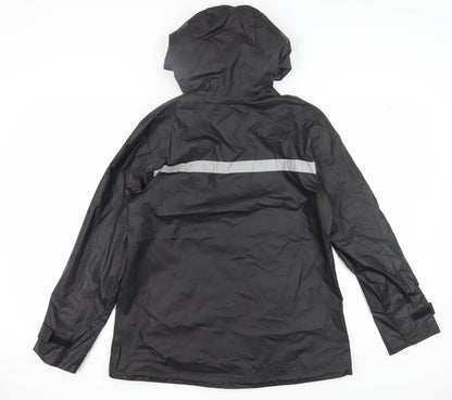 Unisex Adults UK Size M Charles River Apparel Black Rain Coat