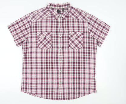 J. Ferrar Men's Multicoloured Plaid Shirt 2XL