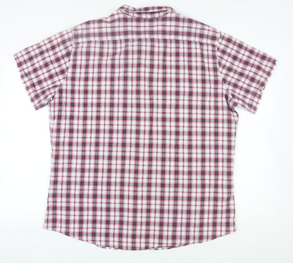 J. Ferrar Men's Multicoloured Plaid Shirt 2XL
