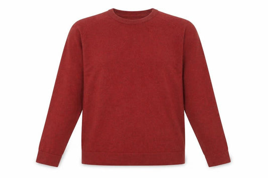 L.L. Bean Men's Red Pullover Jumper, Size L, Crew Neck