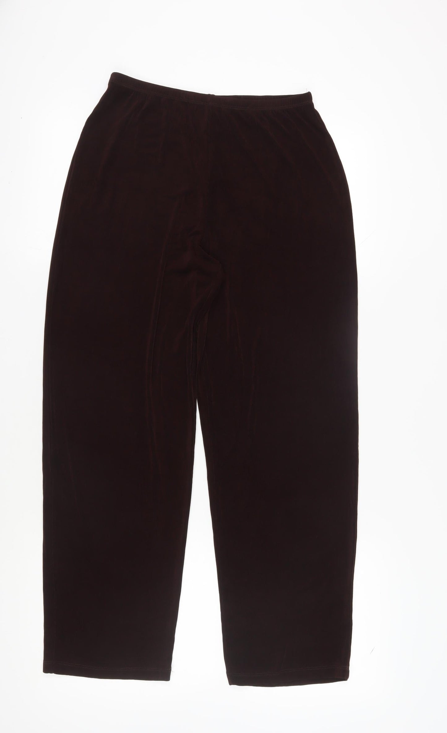 Citiknits Women’s Brown Straight Trousers M