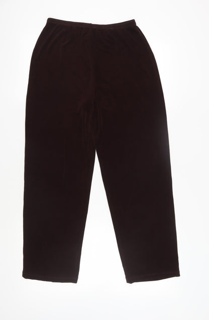 Citiknits Women’s Brown Straight Trousers M