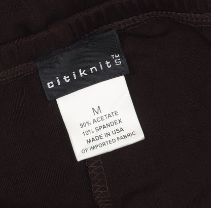 Citiknits Women’s Brown Straight Trousers M