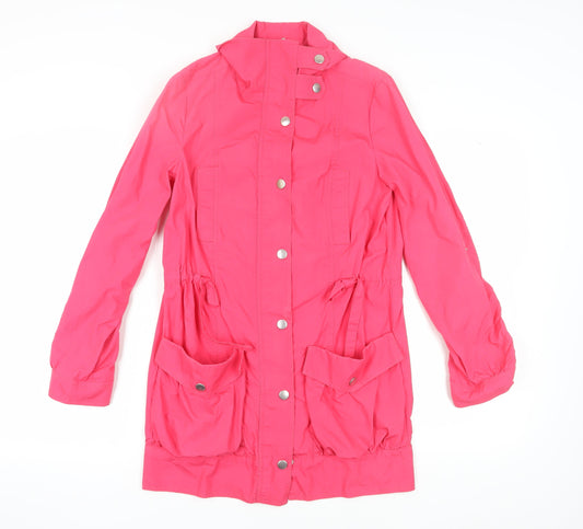 Womens UK Size 8 Marks and Spencer Pink Parka Coat